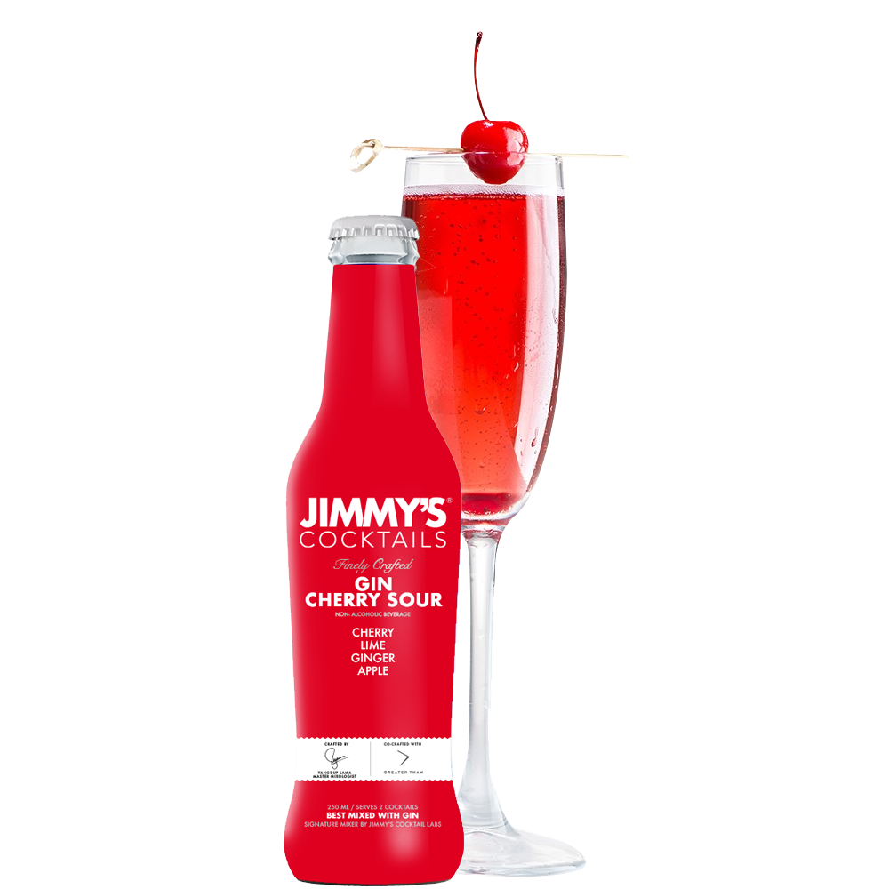 Jimmy’s Cocktails collaborates with Greater Than Gin to launch an exclusive Cocktail mixer – Gin Cherry Sour